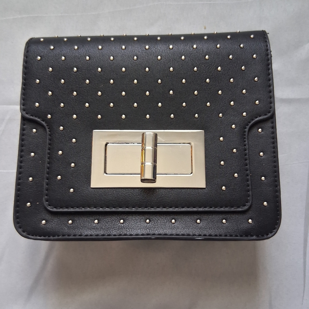 Elegant Black Studded Women's Bag